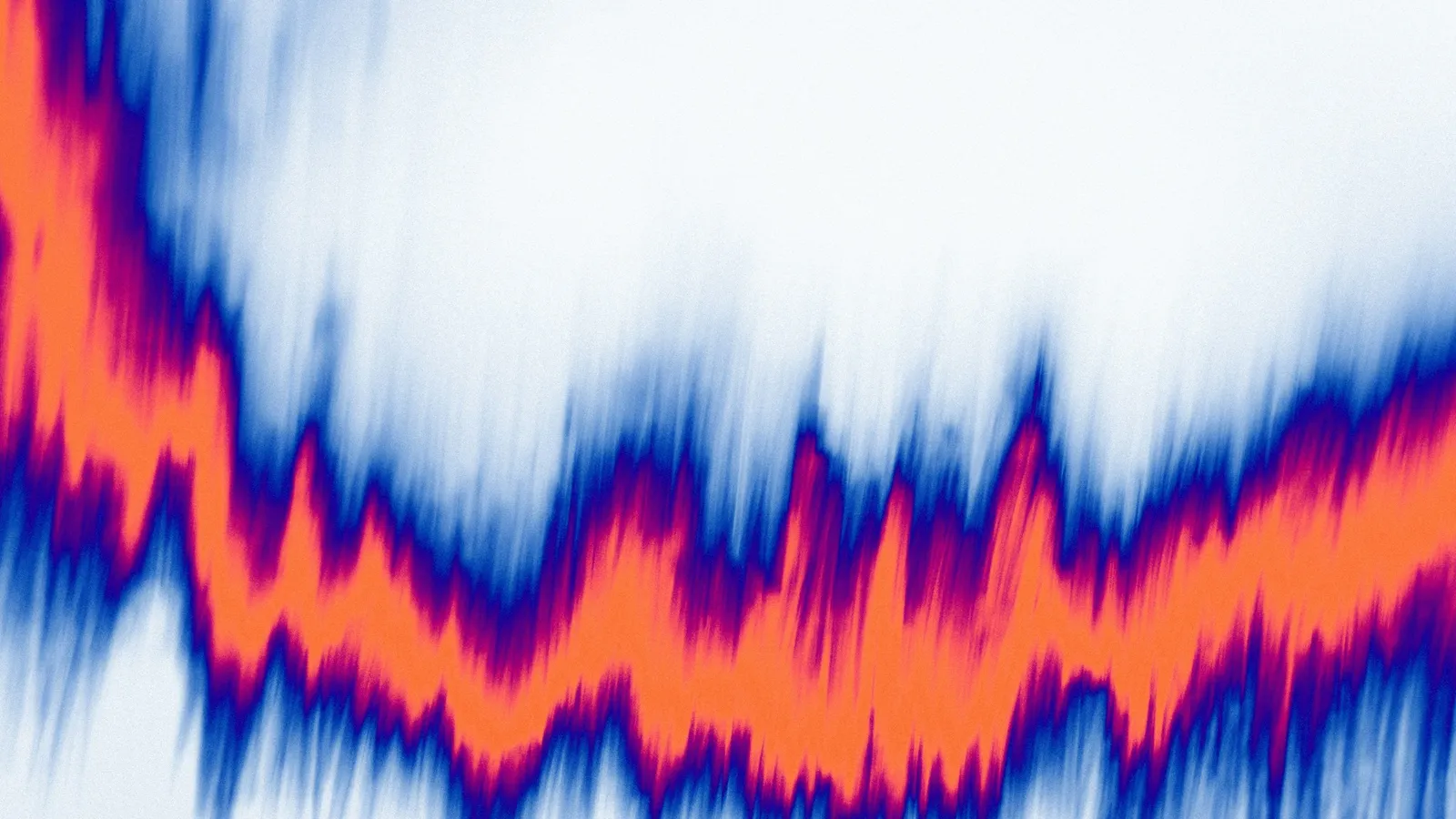 A coloured wave-like trace resembling a seismic signal