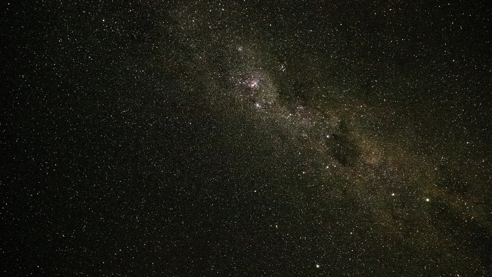 A dense field of faint stars in the night sky