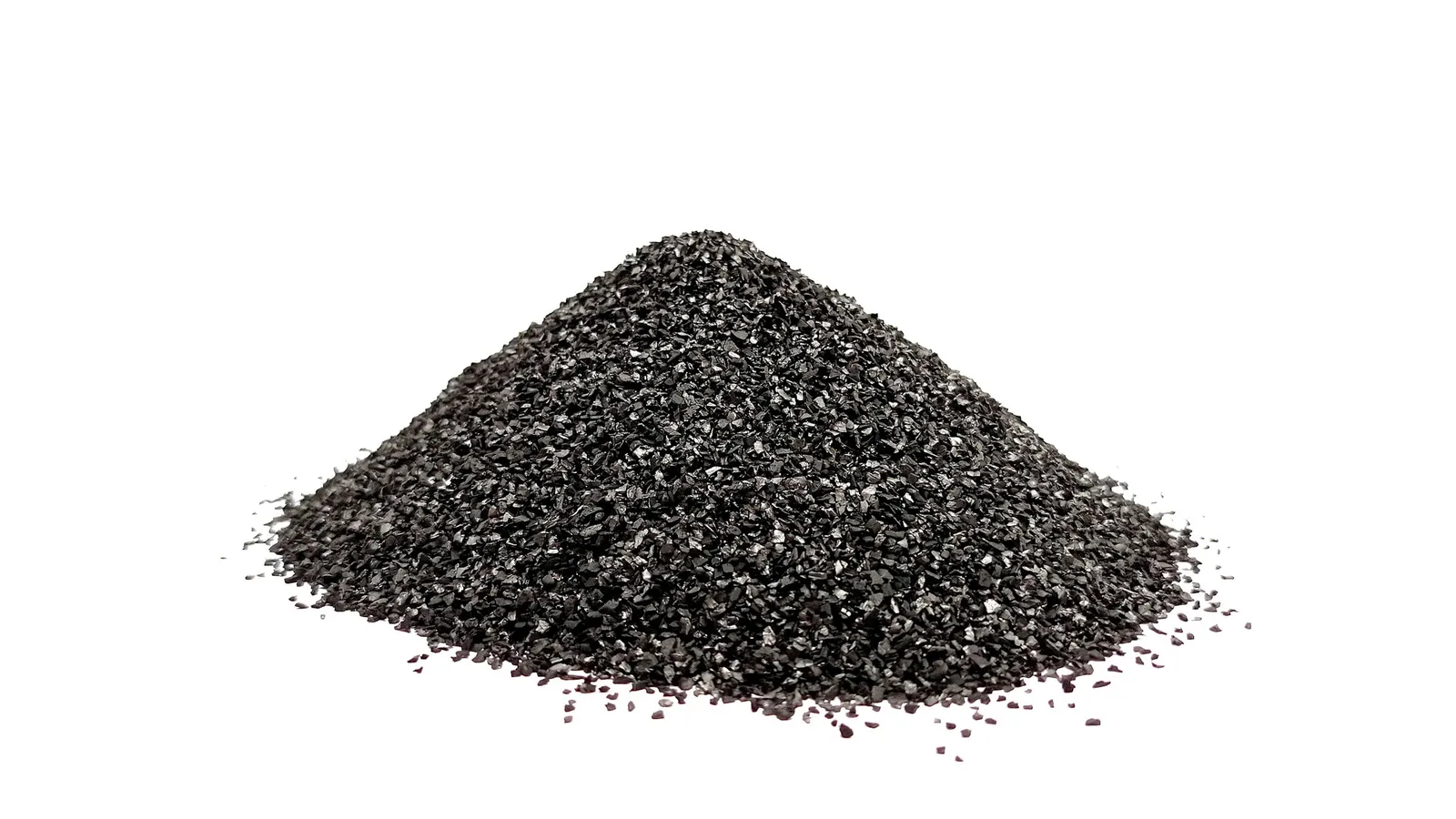 A heap of grey metal filings