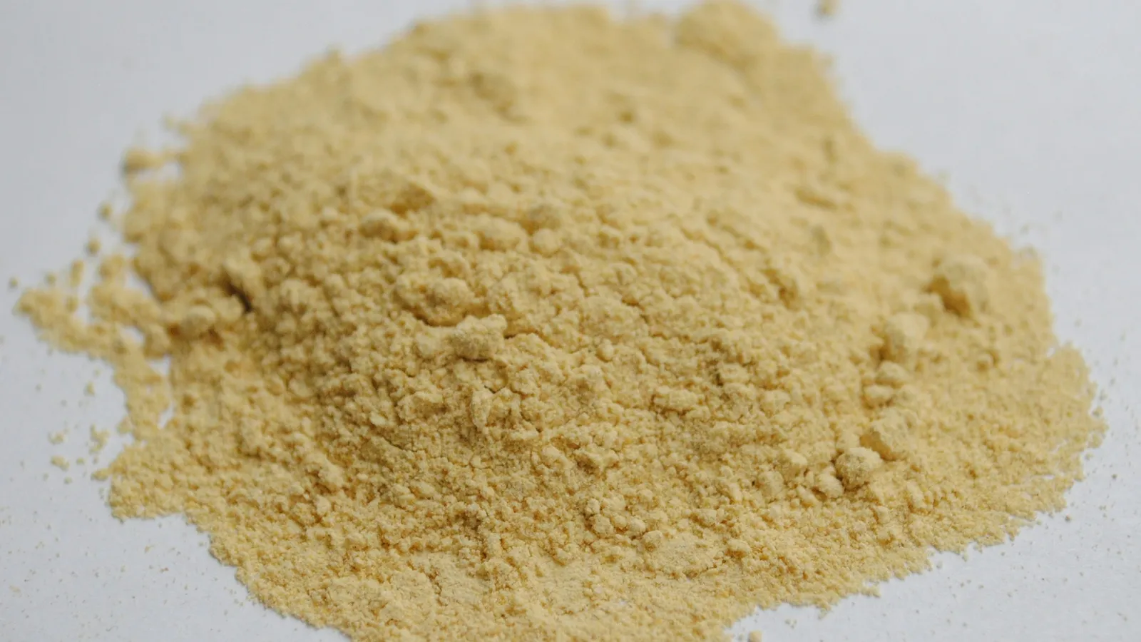 A heap of pale yellow powder