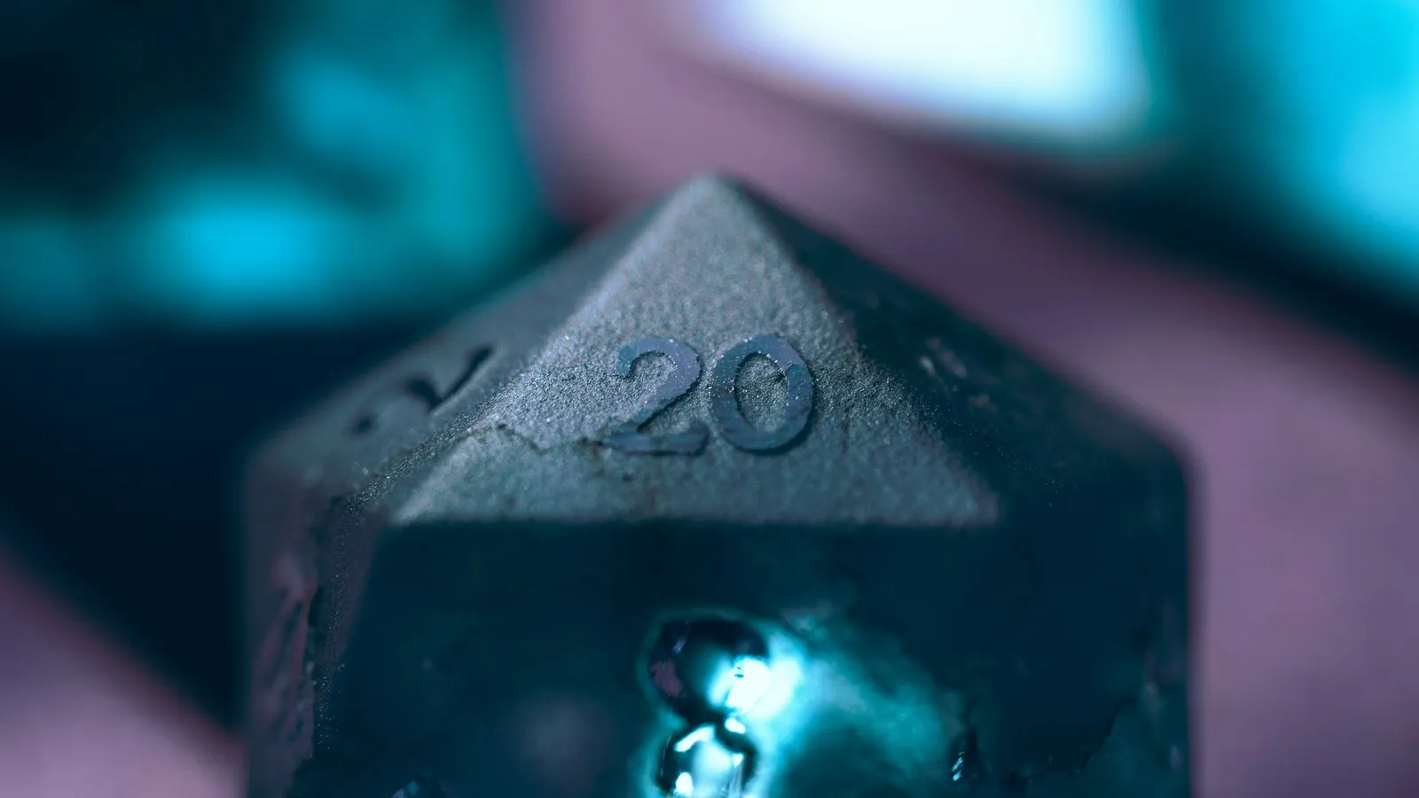 A pile of many-sided dice