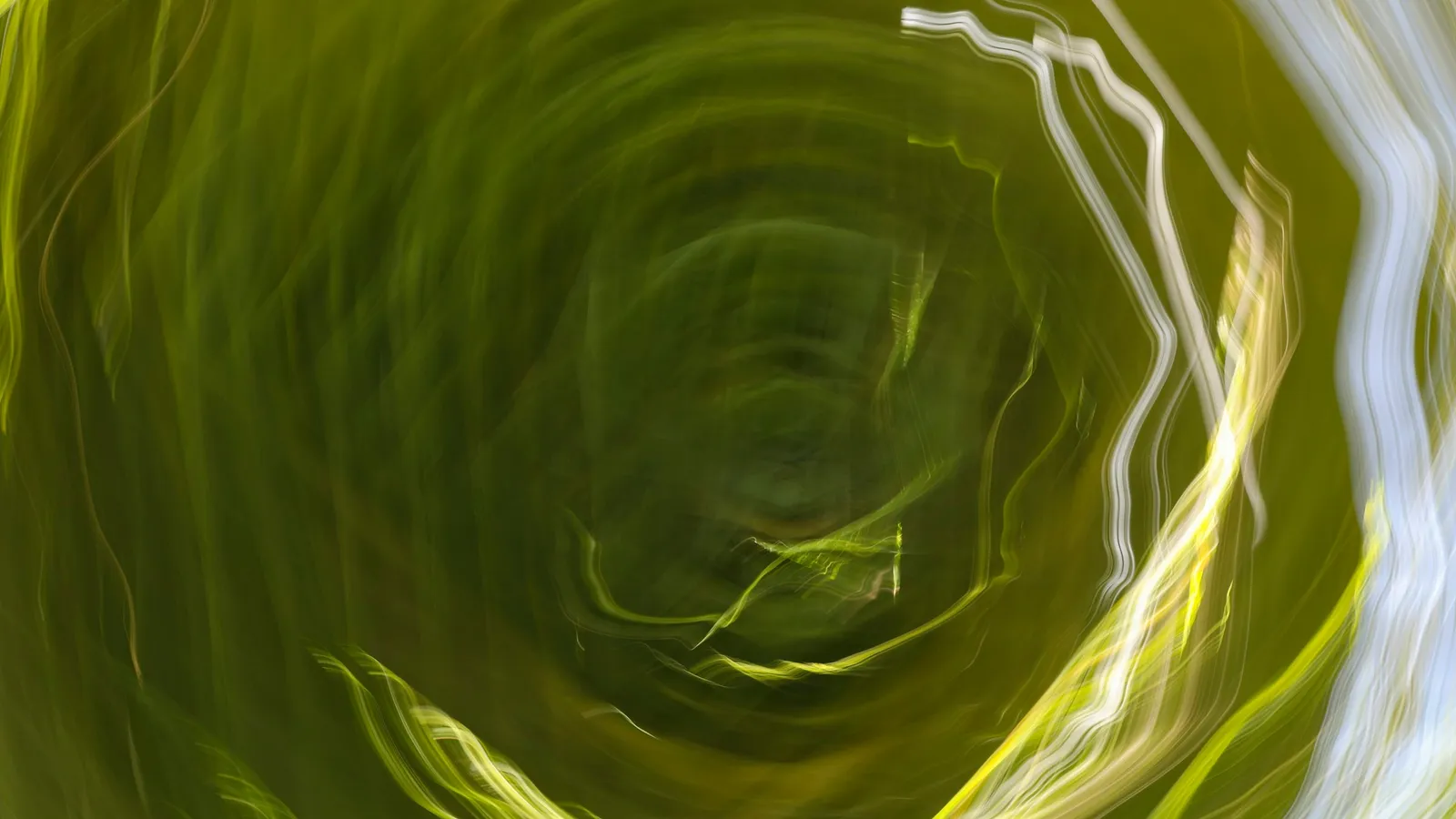 A swirl of light blurred by fast spinning