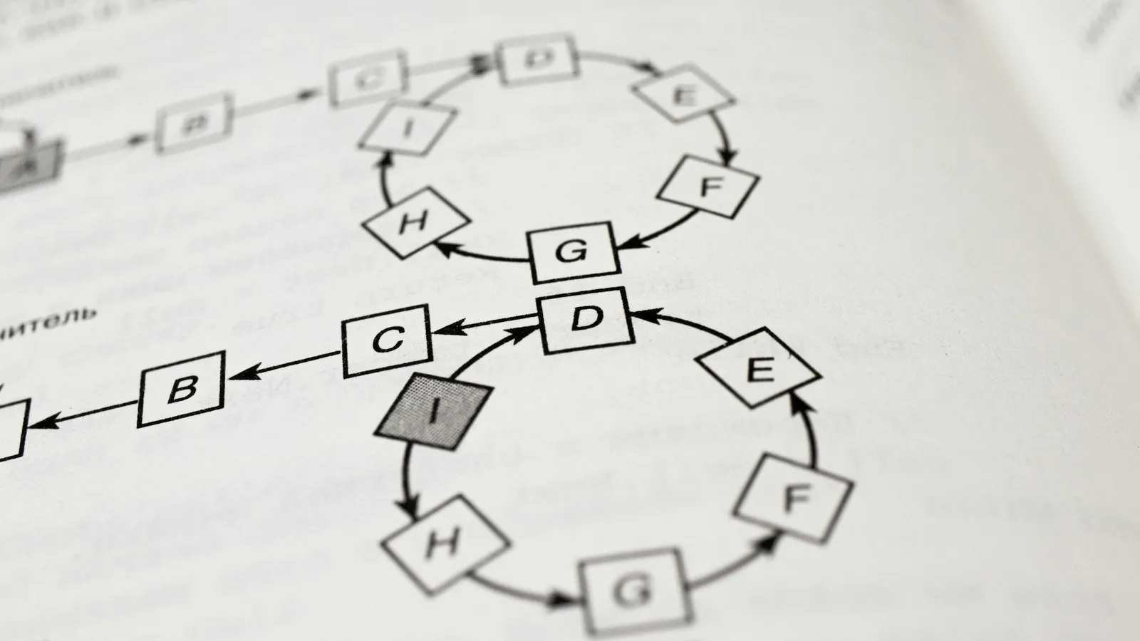 A textbook page showing a labelled cycle diagram