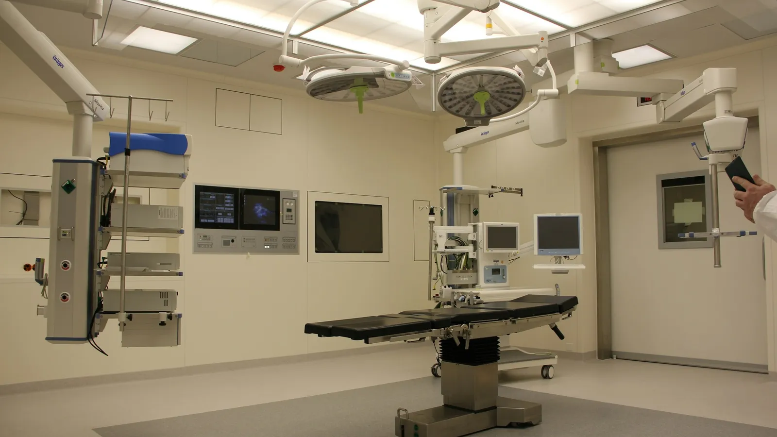 An empty modern operating theatre