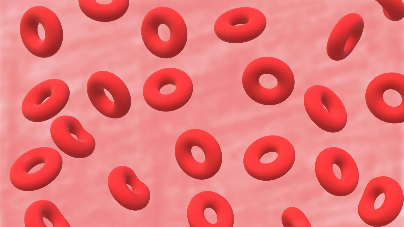 An illustration of red blood cells