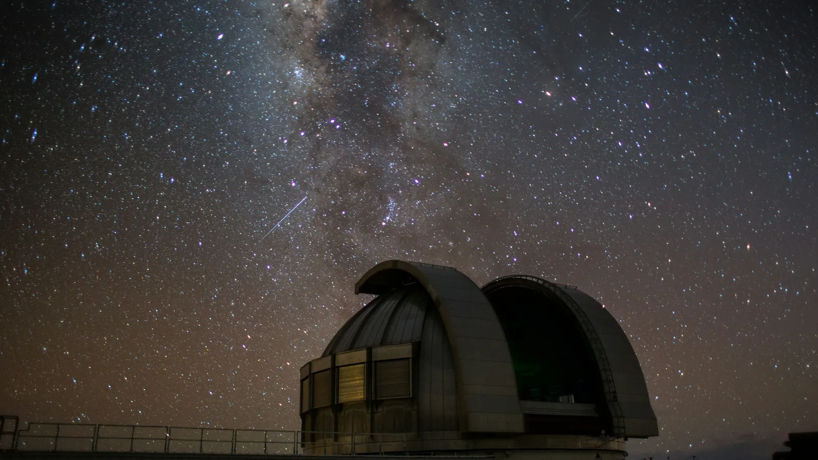 An observatory dome under the Milky Way