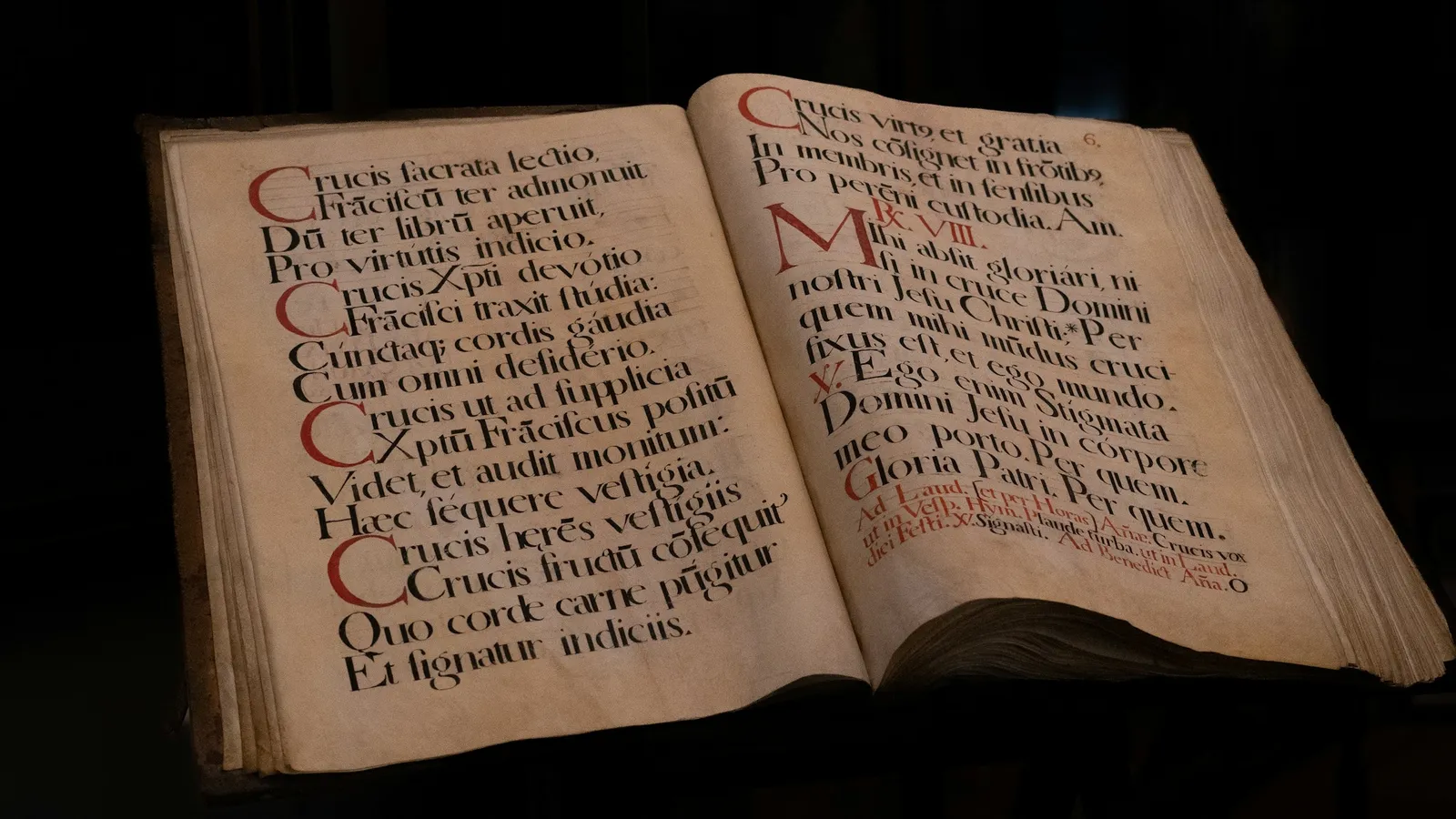 An old handwritten book lying open
