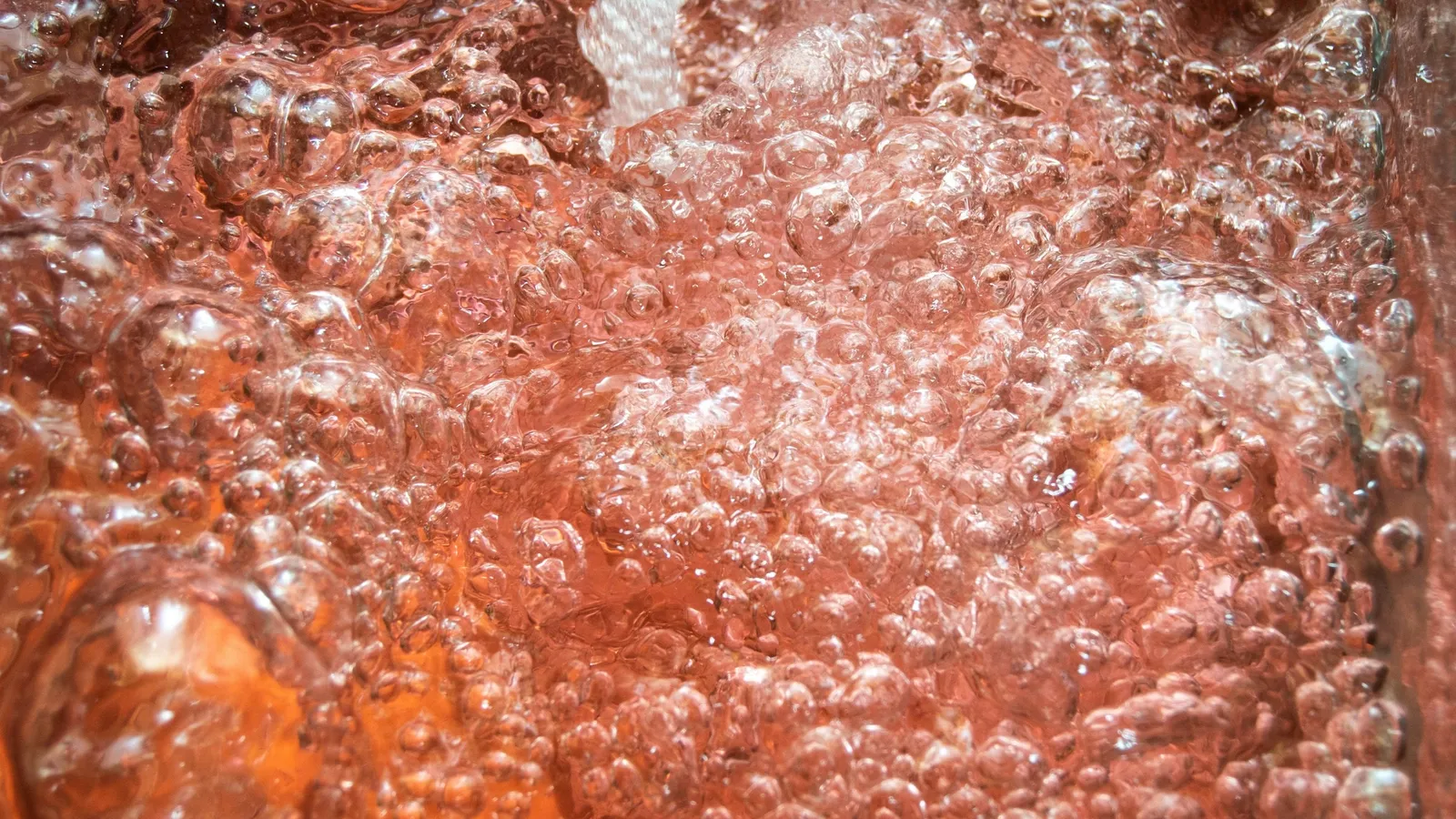 Bubbles rising through boiling liquid