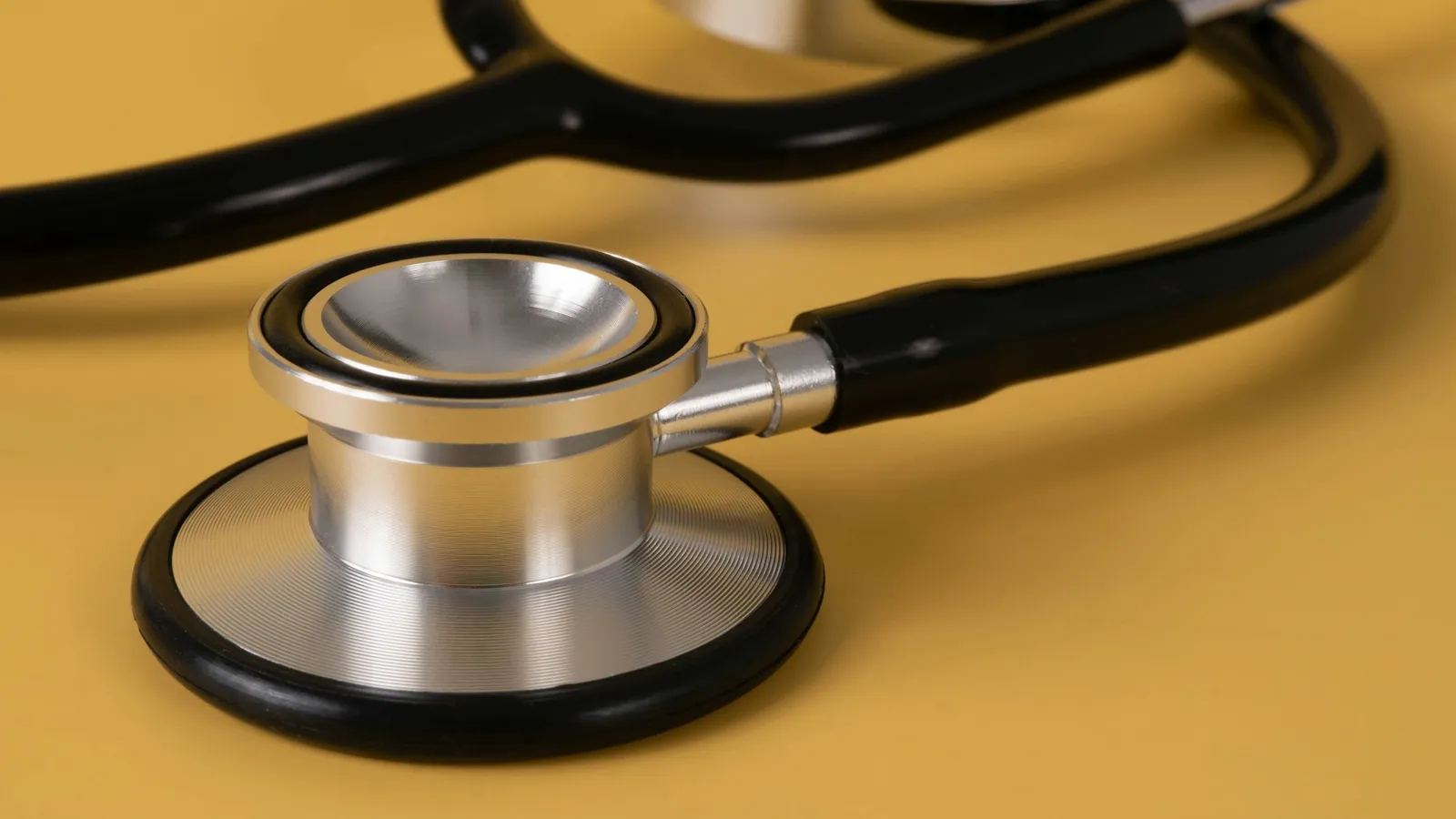 Close-up of a stethoscope chest piece
