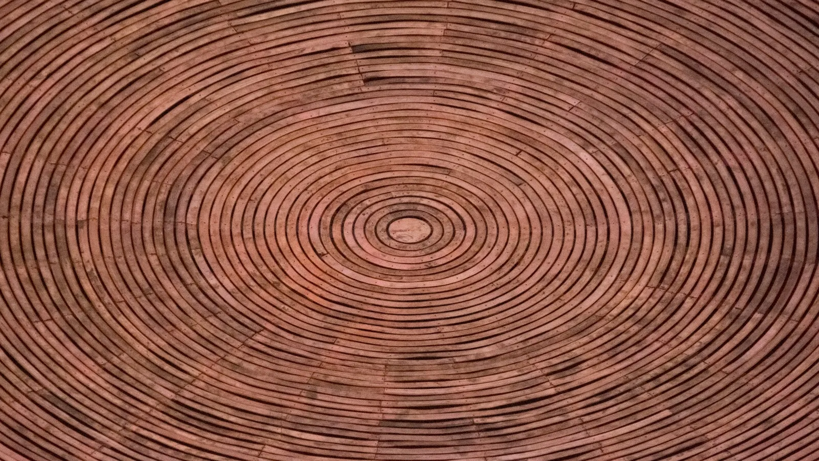 Concentric rings of brickwork