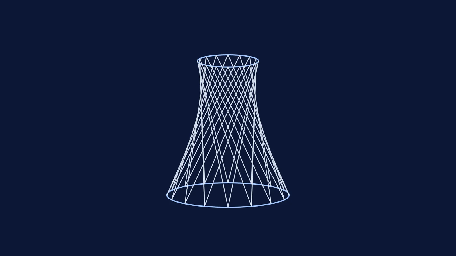 Diagram of a hyperboloid of one sheet