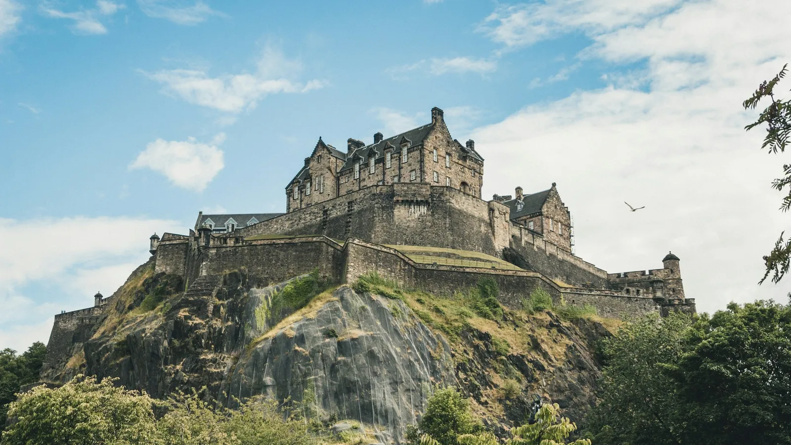 Edinburgh Castle on its rock above the city