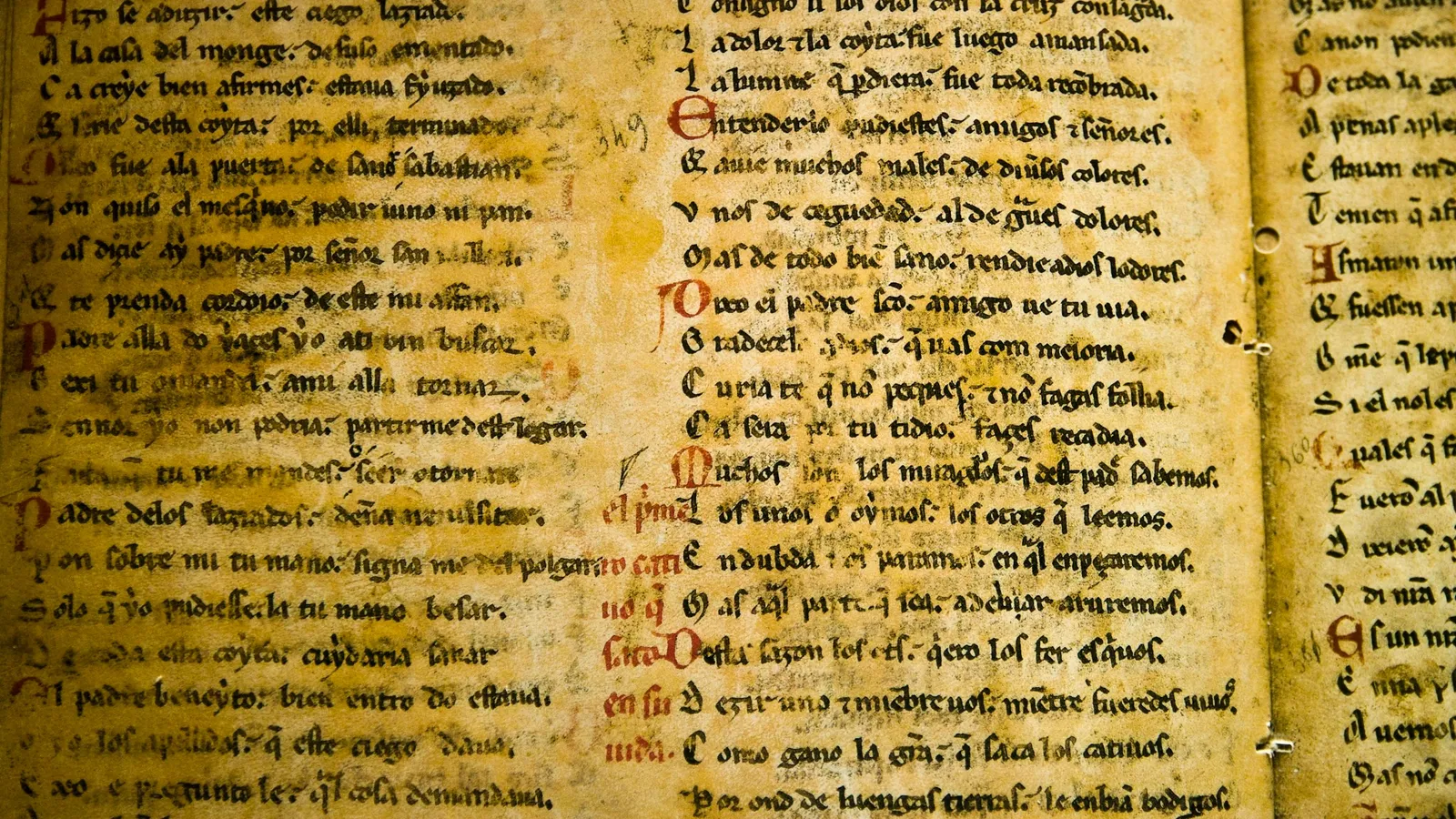 Pages of an old handwritten manuscript