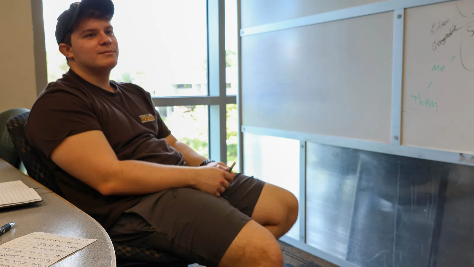 Student listening attentively during a study session