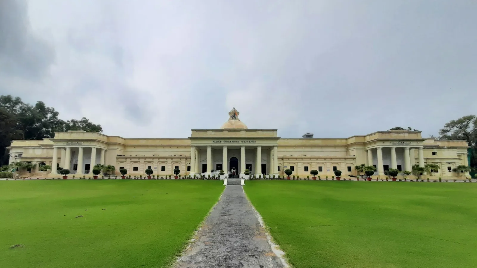 The main building of IIT Roorkee across a lawn